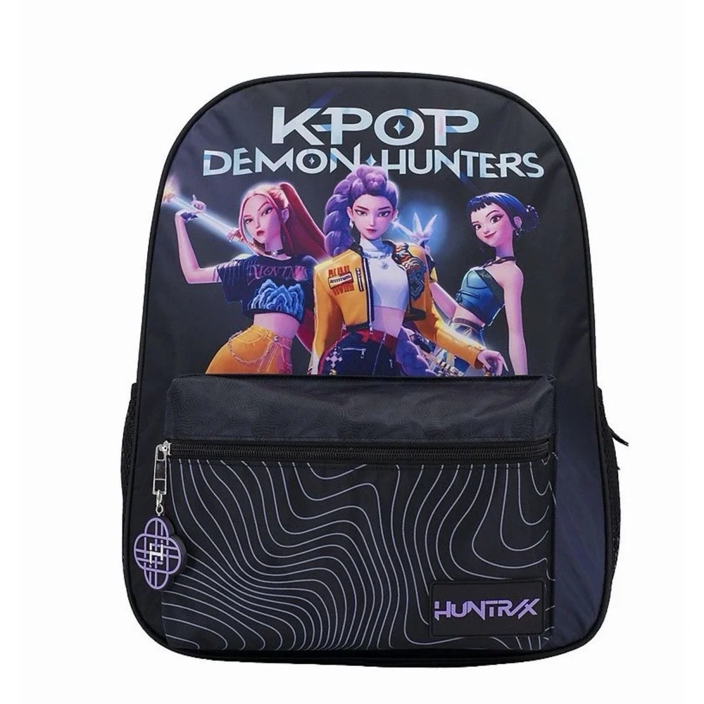 Kpop Demon Hunters Backpack Huntrix +Dangle Girls Large 16